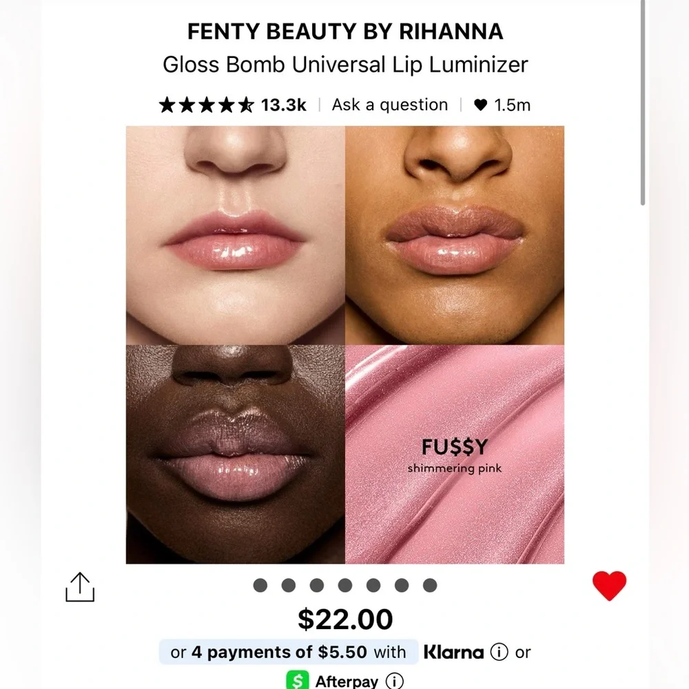 Fenty Beauty Gloss Bomb in Shade Fussy